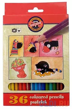 Набор цветных карандашей Koh-i-Noor Кошки+собаки 36 шт односторонние 3595/36 5 KS 3595/36 5 KS
