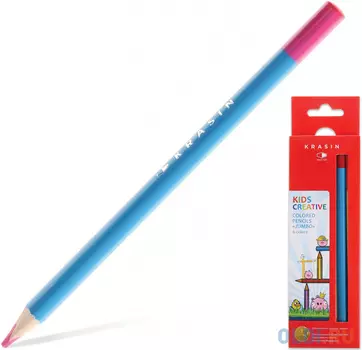 Набор цветных карандашей Красин Jumbo "Птички - Невелички" 06KW000202T 6 шт 177 мм утолщенные