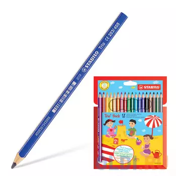 Набор цветных карандашей Stabilo Trio 203/18 18 шт утолщенные 181106