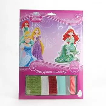 НАБОР Д/ТВОРЧЕСТВА "MULTIART" "ФИГУРНАЯ МОЗАЙКА" DISNEY ПРИНЦЕССЫ, 3 ДИЗАЙНА В АССОРТ. в кор.4*24шт