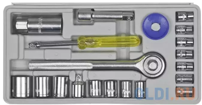 Набор DEXX 27602-H20 универсальный. 1/4+3/8. 20 предметов