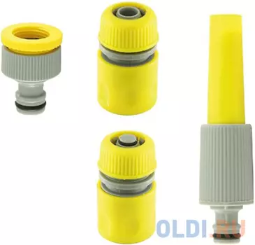 НАБОР ФИТИНГОВ ДЛЯ ШЛАНГОВ 1/2" 4 ПРЕДМЕТА (1/6/36) 003-2100В