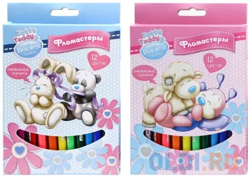 Набор фломастеров Action! Blue Nose Friends 12 шт разноцветный BNF-AWP105-12 в ассортименте BNF-AWP105-12