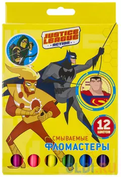 Набор фломастеров Action! "DC Comics" 12 шт DC-AWP105-12 в ассортименте
