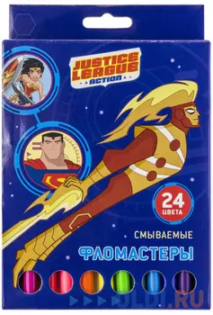 Набор фломастеров Action! "DC Comics" 24 шт в ассортименте