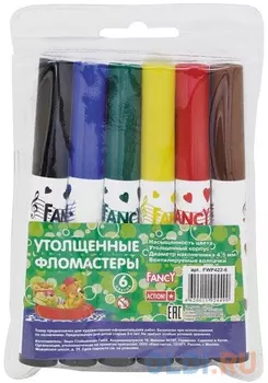 Набор фломастеров Action! Fancy 5 мм 6 шт разноцветный FWP422-6