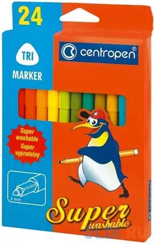 Набор фломастеров Centropen 2570/24 2 мм 24 шт разноцветный