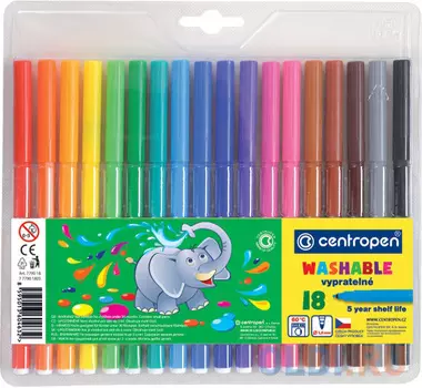 Набор фломастеров Centropen 7790/18 TP 18 шт разноцветный