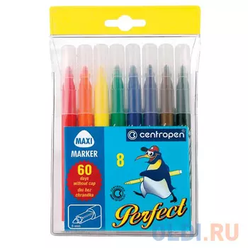 Набор фломастеров Centropen PERFECT 8 шт разноцветный 8610 8610