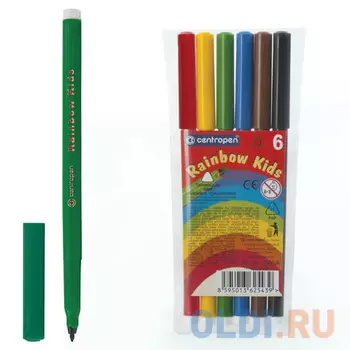 Набор фломастеров Centropen Rainbow Kids 7550/06 1 мм 6 шт 151183