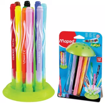 Набор фломастеров Maped "Jungle Innovation" 1 мм 12 шт