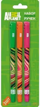 Набор гелевых ручек Action! ANIMAL PLANET 3 шт синий AP-AGP153/3 AP-AGP153/3