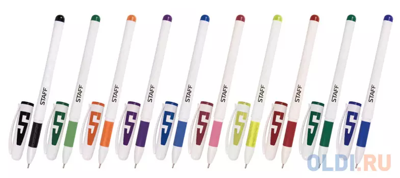 Набор гелевых ручек STAFF GP134 10 шт разноцветный 0.35 мм 142808