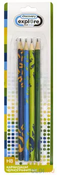 Набор графитовых карандашей Action! Discovery 4 шт DV-ALP185/4 DV-ALP185/4