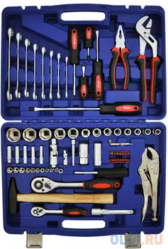 Набор инструмента AUTOVIRAZH AV-212072 72 предм. 1/2" 1/4"DR, CrV