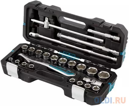 Набор инструментов 24 пред. , 120 зубьев, CrV, 1/2"// Gross