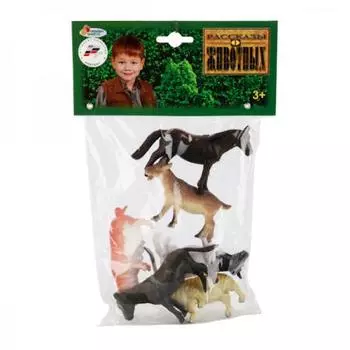 НАБОР ИЗ 6-И ДОМАШНИХ ЖИВОТНЫХ "ИГРАЕМ ВМЕСТЕ" 10СМ, В АССОРТ. В ПАК. С РУСС. ХЕДЕРОМ в кор.10*12наб