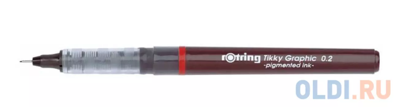 Набор капиллярных ручек Rotring Tikky Graphic толщина 0.2/0.4/0.8мм чернила черные корпус красный S0814880