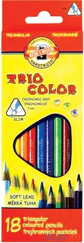 Набор карандашей Koh-i-Noor Triocolor 18 шт 175 мм
