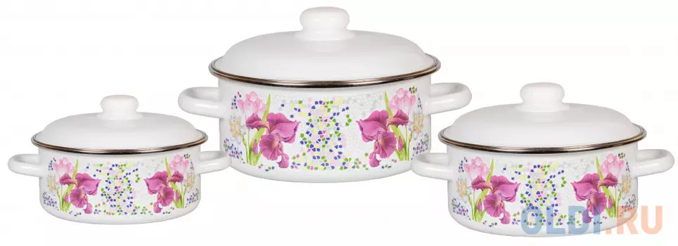 Набор кастрюль СТАЛЬЭМАЛЬ Мозаика 1KB051M