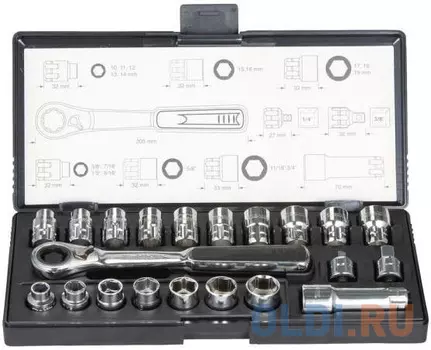 Набор ключей и проходных головок 21 предмет Makita