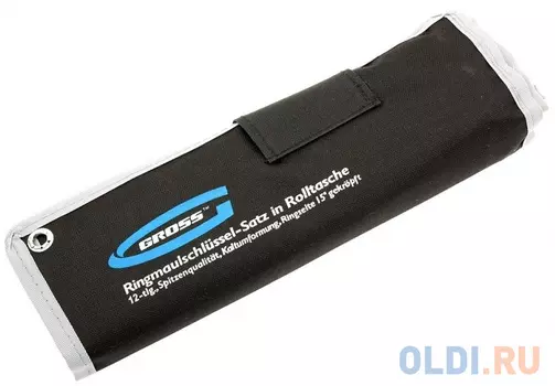 Набор комбинированных ключей GROSS 15149 (6-22мм) 12 шт CrV холодный штамп