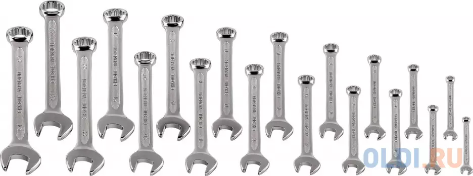Набор комбинированных ключей NEO 09-034 (6 - 24 мм) 19 шт.