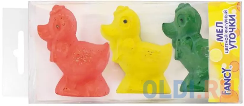 Набор мелков Action FANCY 3 штуки 3 цвета от 3 лет FCCF-3/2 фигурные