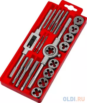 Набор метчиков и плашек Зубр 2810-H20_z01 20 предметов (жесткий кейс)