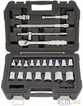 Набор метрических головок DeWalt 1/2 дюйма (6 точек) (22 шт.) DWMT19241-1