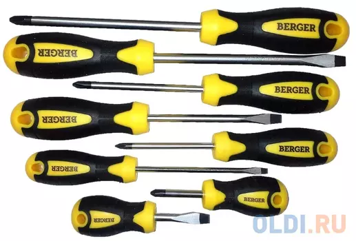 Набор отверток BERGER BG1062 8 предметов