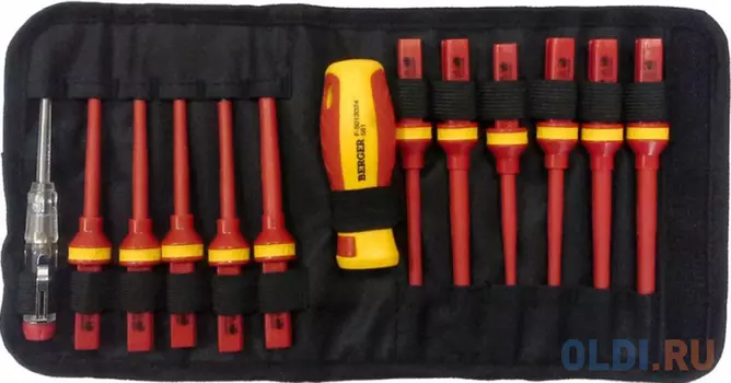 Набор отверток BERGER BG1064 диэлектрических 13предметов