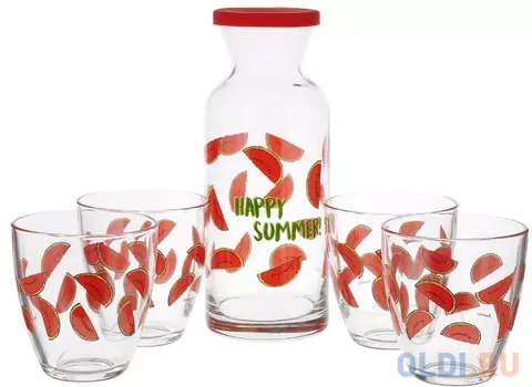 Набор Pasabahce ДЖАНГЛ АРБУЗ, 5 предметов