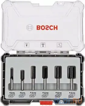 Набор пазовых фрез BOSCH 8мм. 6шт. (2607017466)