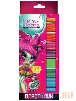 Набор пластилина Action! NOVI STARS 12 цветов NS-MC12-170 в ассортименте