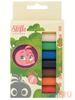 Набор пластилина Action! STELLA BY ANGRY BIRDS 8 цветов SA-AMC8-110