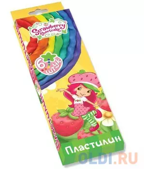 Набор пластилина Action! STRAWBERRY SHORTCAKE 6 цветов SW-MC6-60