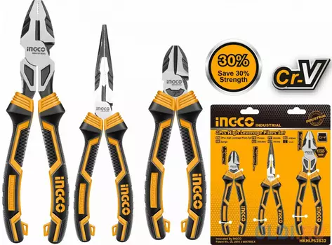 Набор плоскогубцев 3 шт INGCO HKHLPS2832