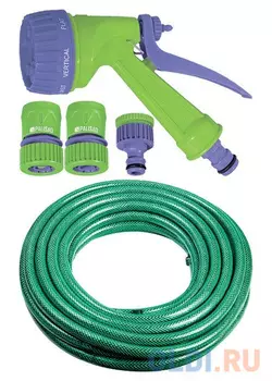 Набор поливочный, шланг 3/4" 15м, 7-реж пистолет, соед., адаптер// Palisad