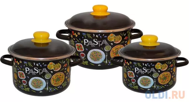 Набор посуды СТАЛЬЭМАЛЬ Pasta 1KB021M