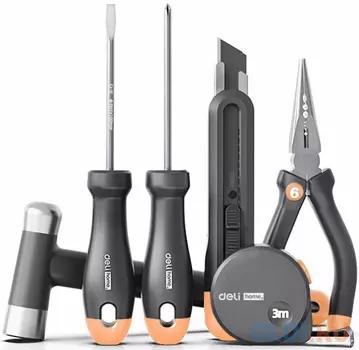 Набор ручного инструмента Home Series Gray Deli HT0006C 6 предметов