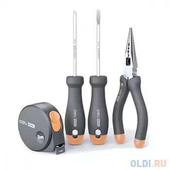 Набор ручного инструмента Home Series Gray Deli HT0004C 4 предмета