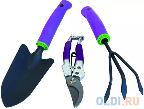 НАБОР САДОВЫЙ 3 ПРЕДМ. (СЕКАТОР, СОВОК, РЫХЛИТЕЛЬ) (1/20) "DON GAZON" 126-0003 / AJ1138