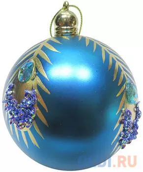 Набор шаров Новогодняя сказка 972917 8 см 3 шт голубой пластик