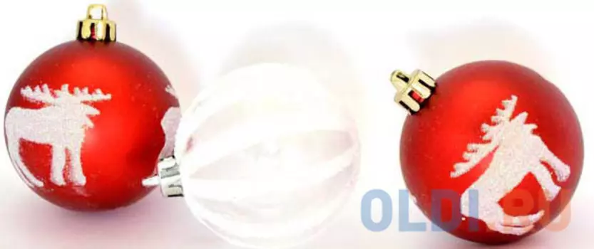 Набор шаров Winter Wings Зимний узор 7 см 3 шт пластик N180009