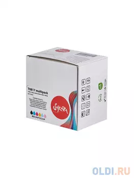 Набор струйных картриджей Sakura C13T11174A10 (T0817- T0811/ T0812/ T0813/ T0814/ T0815/ T0816) для Epson Stylus Photo T50/T59/R270/R290/R295/R390/RX5