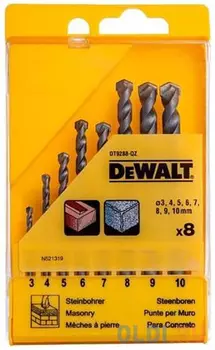 Набор сверл DEWALT DT9288-QZ по кирпичу 3-12мм,10шт