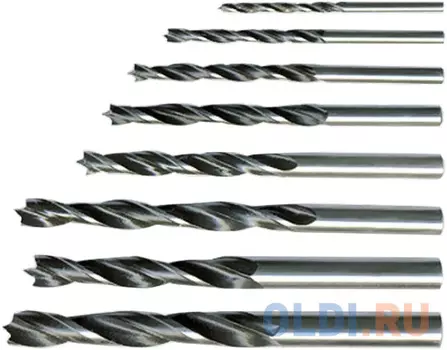 Набор сверл по дереву, 4-5-6-8-10 мм, 5 шт., цилиндрический хвостовик// Sparta