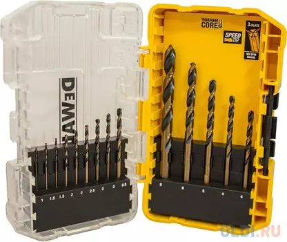 Набор сверл по металлу , 14 шт. HSS-G, черный и золотой DT70727-QZ DeWalt