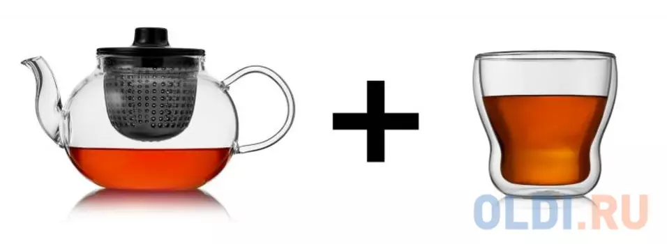 Набор: Термобокалы Cordial, 370мл+Чайник заварочный Tet-a-Tet, 800мл